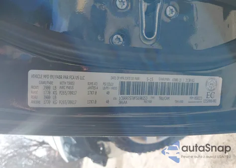 2015 Ram 1500 St z USA, uszkodzony, nr VIN 1C6RR7ST0FS690253